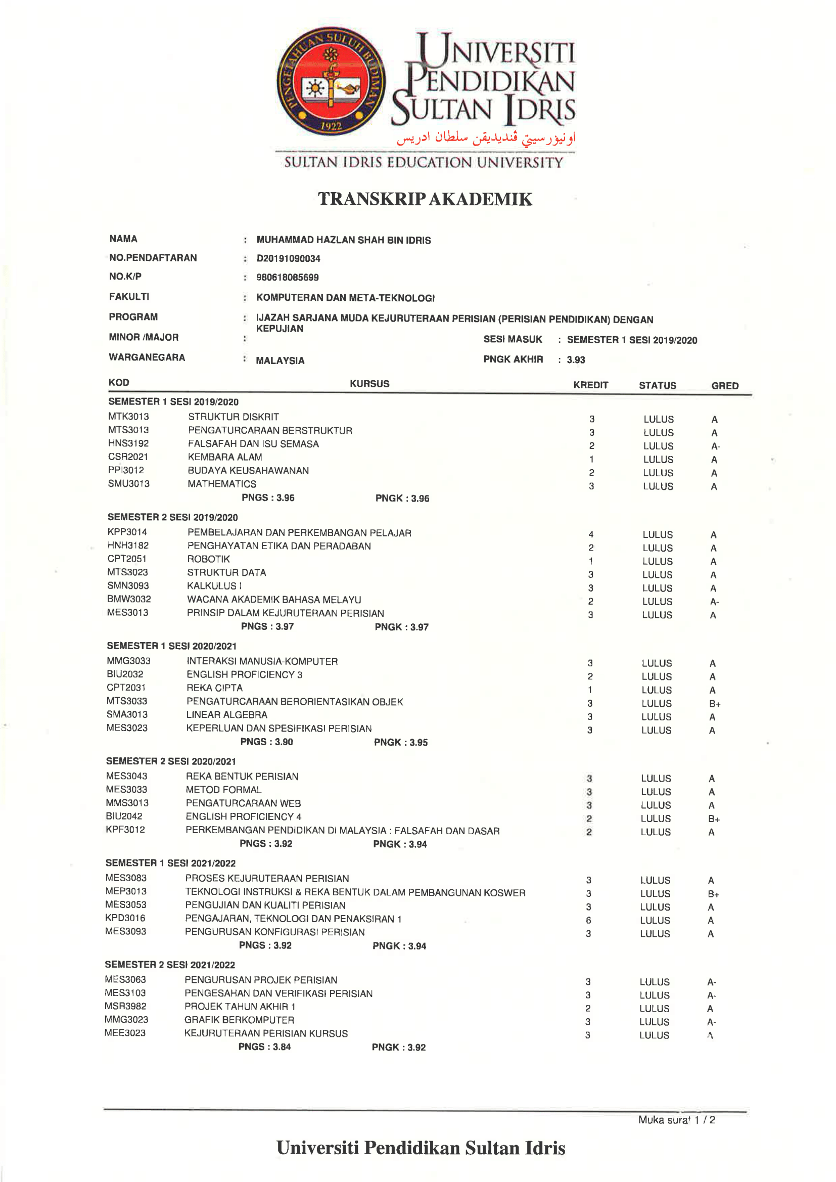 Transkrip Aktiviti Ko